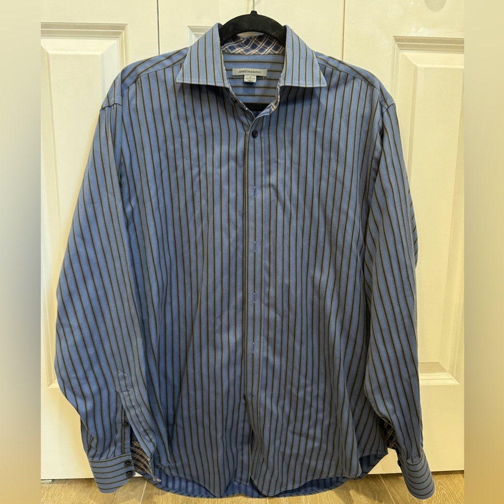 Johnston & Murphy Men’s Medium Long Sleeve Button Down Shirt